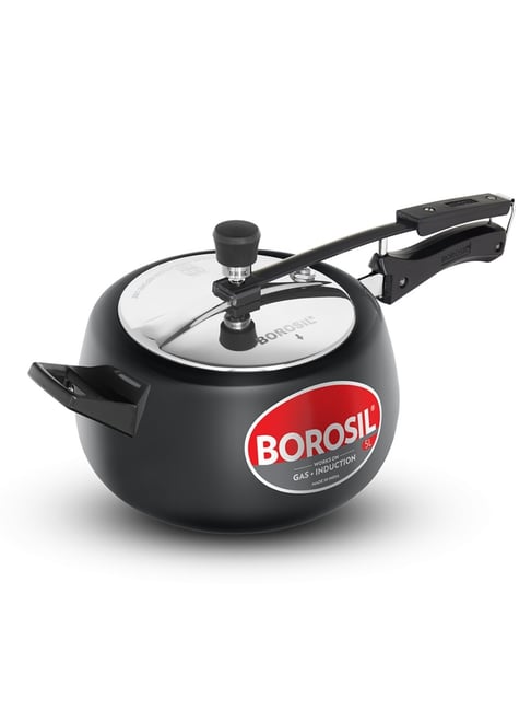 Buy Borosil Black Aluminium 5L Pressure Cooker Induction