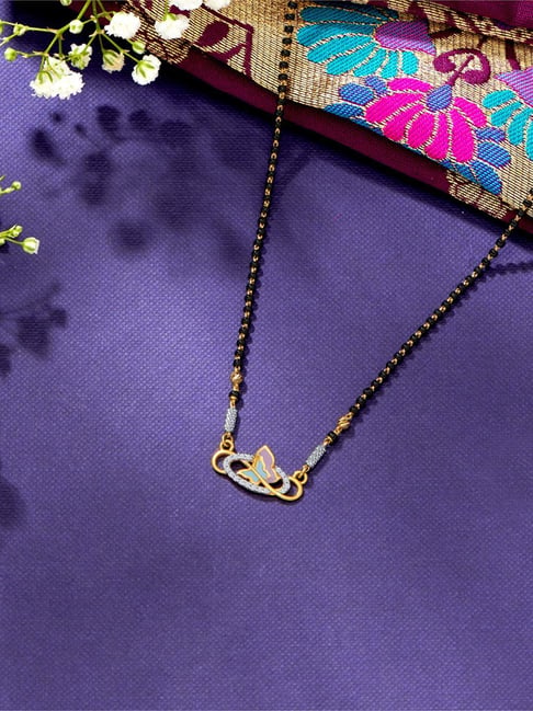 png jewellers P.N.Gadgil Jewellers Forever Yours Yellow Gold Modern Mangalsutra For Women-picture-18