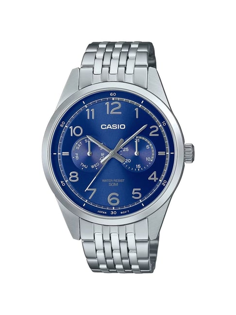 Casio Quartz Casio Blue Dial Men's Watch Casio Enticer Men