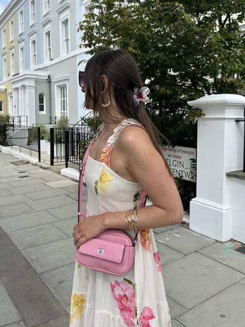 Accessorize London Pink Solid Sling Handbag-picture-20