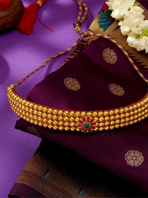 Buy P.N.Gadgil Jewellers 64KT 916 Gold Thushi Necklace For Women Online At Best Price Tata CLiQ