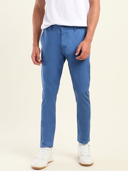 Levi's 512 Blue Cotton Slim Fit Trousers