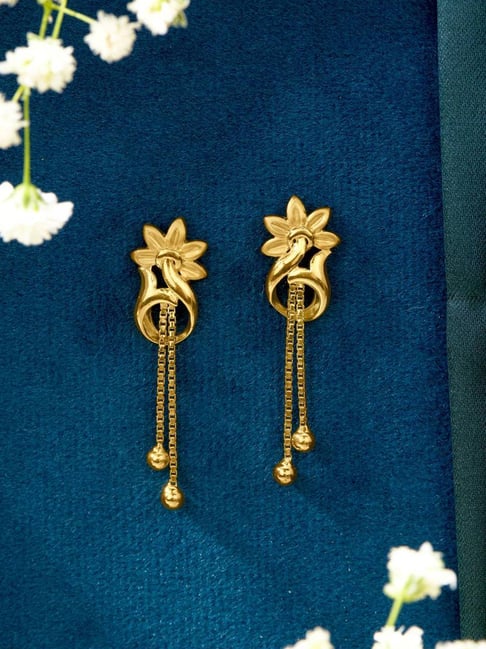 Lalitha Jewellery Gold Earrings Collection With Price 22k Gold