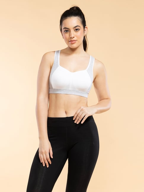 Enamor White Sports Bra