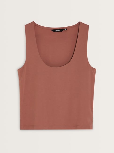 Nuon by Westside Light Brown Tank Top