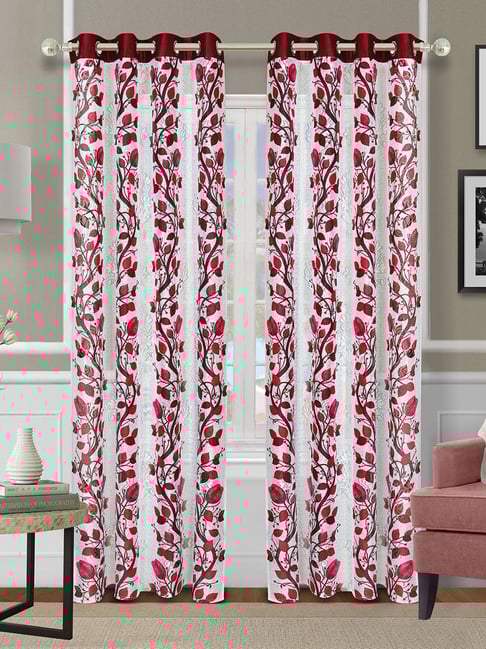 Romee Multi Polyester Floral Curtains and Sheers-picture-48