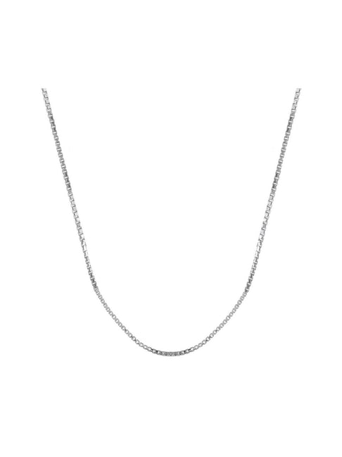 Buy Rihi by Chandra Jewellers Sleek Sterling Silver Chain