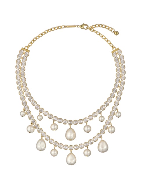 Ted Baker Pearl and Crystal Statement Necklace for Women
