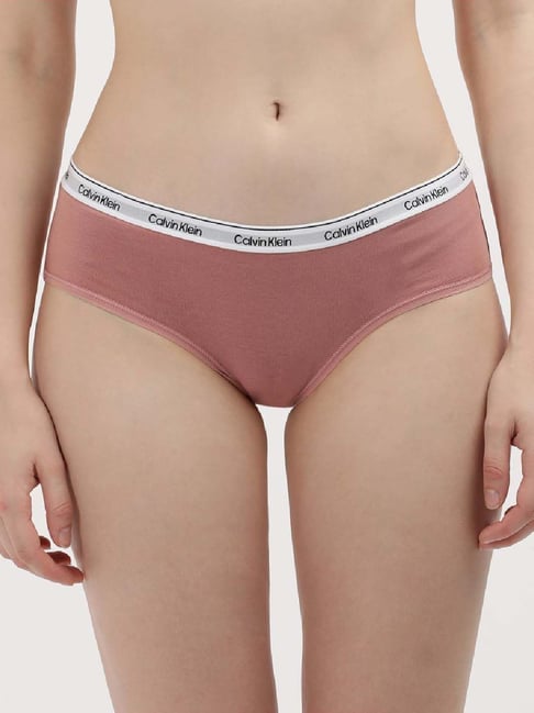 CALVIN KLEIN Dusty Pink Cotton Hipster Panty