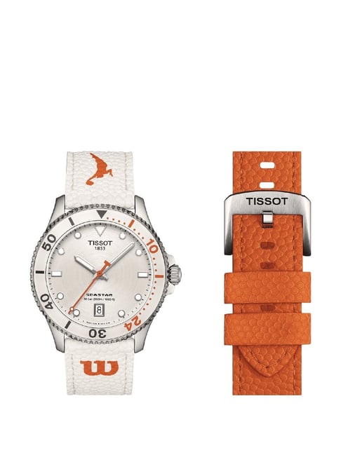 TISSOT T1204101701100 Seastar Wilson WNBA Automatic Unisex Watch With  Interchangeable Strap