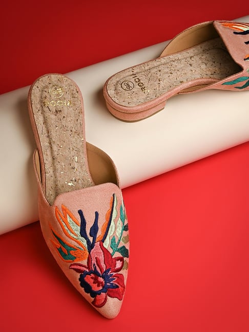 Rocia by Regal Women's Pink Mule Shoes