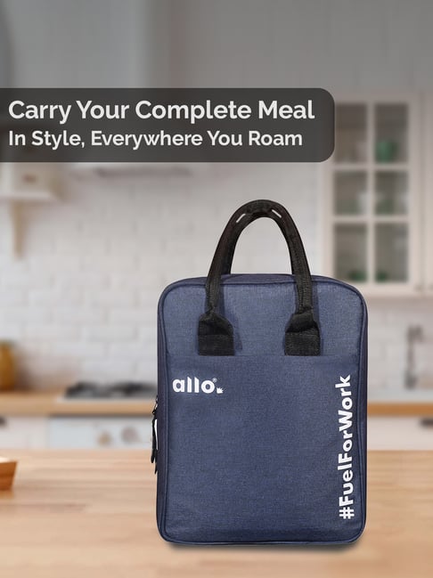 ALLO Insulated Blue Reusable Multipurpose Lunch Bag for Lunch Box with Triple Padding
