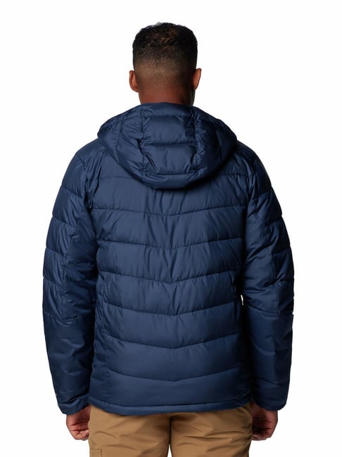Columbia Navy Blue Polyester Relaxed fit Hooded Jacket