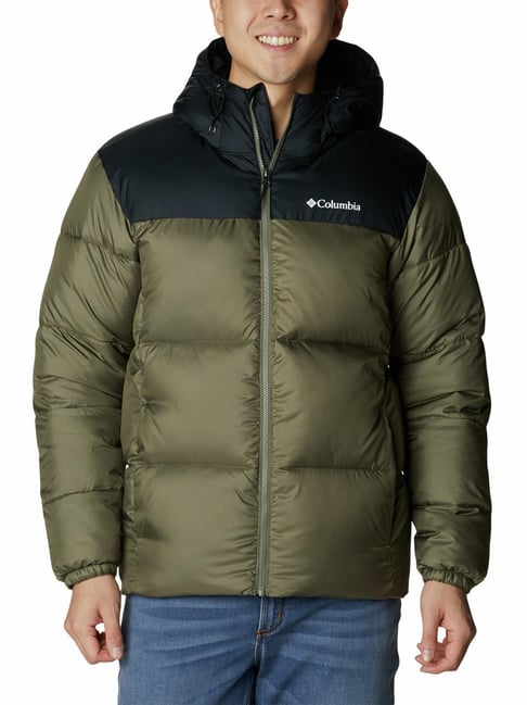 Columbia Green Nylon Regular fit Hooded Jacket-picture-41