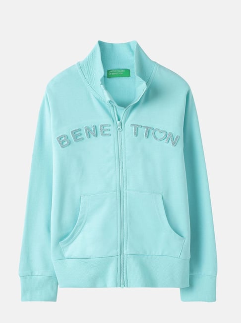 Buy United Colors of Benetton Kids Blue Embossed Sweatshirts for