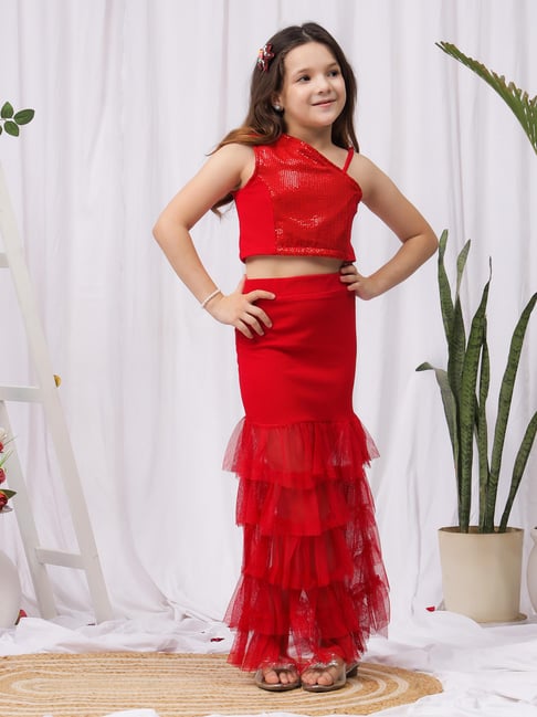 NEUDIS Kids Black Girls Coord Set-picture-26