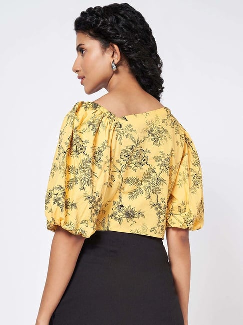 Honey crop top yellow online