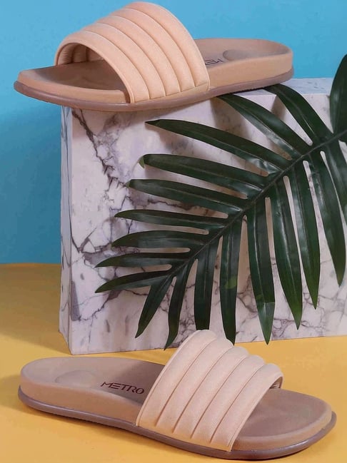 Metro Women's Beige Slides