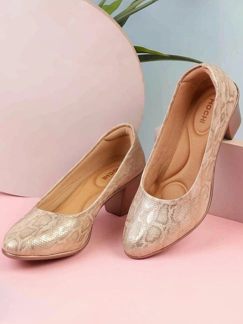 Mochi Women's Rose Gold Casual Pumps-picture-22
