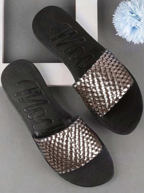 Mochi Women's Gun Metal Casual Sandals-picture-30