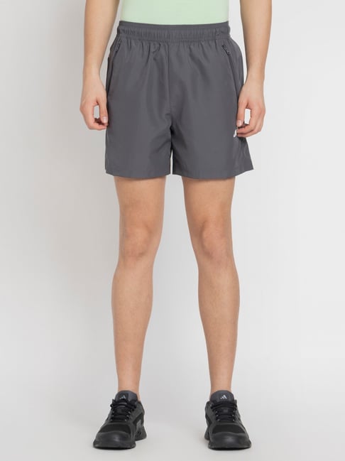 Adidas Grey 100% Polyester Regular Printed Shorts - Main Image