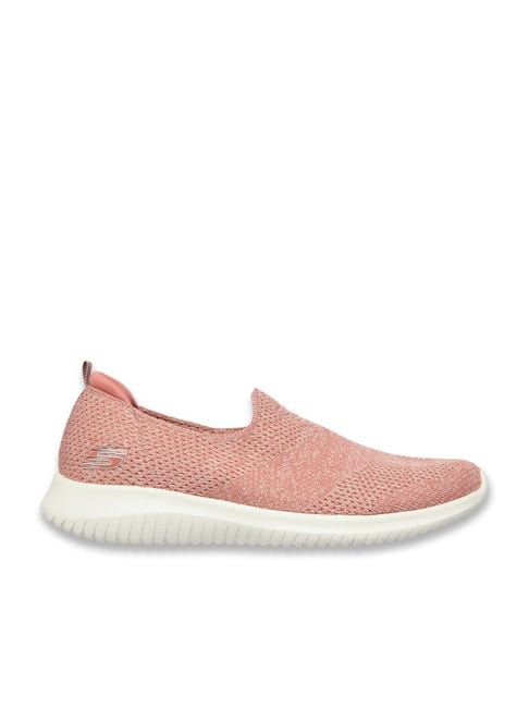 Buy Skechers Women's ULTRA FLEX Peach Slip-On Shoes for Women at