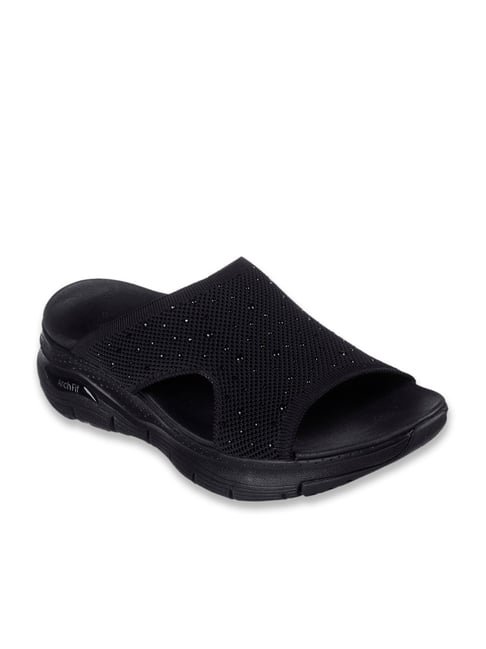 Buy Skechers Women's ARCH FIT SWEET MONET Black Wedges for Women