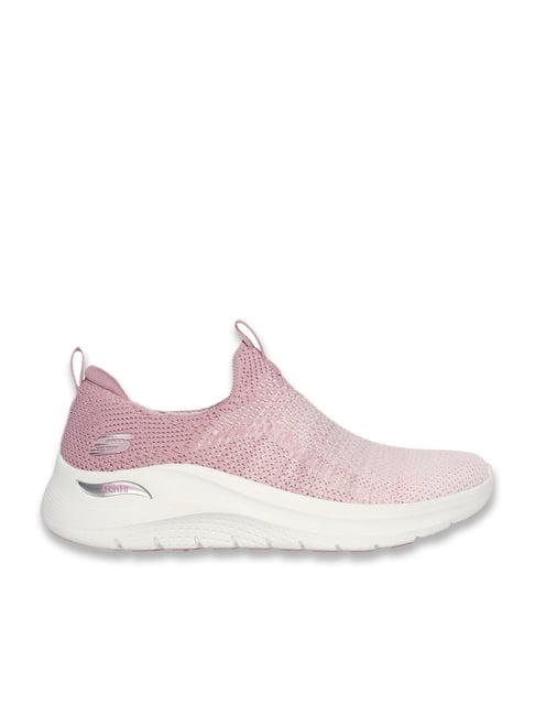 Skechers Women's ARCH FIT Pink Slip-On Shoes