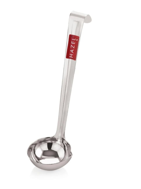 HAZEL Silver Stainless Steel Ghee Tipri Spoon Pali Ladle-picture-25