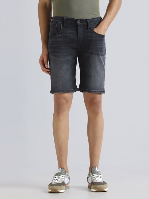 Pepe Jeans Black Regular Fit Denim Shorts-picture-11