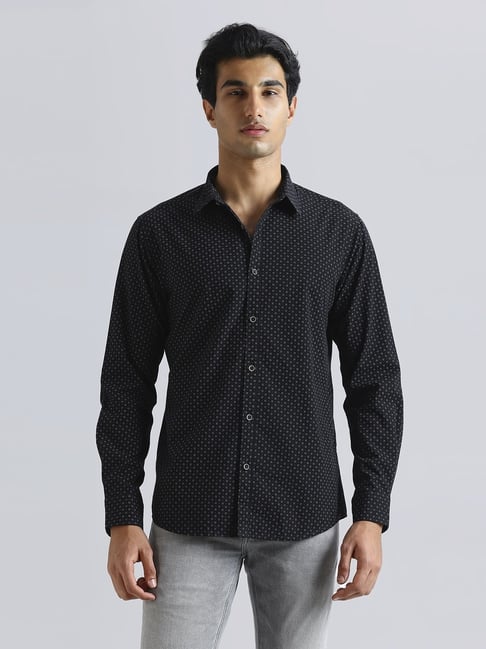 Pepe Jeans Black Cotton Regular Fit Printed Shirt-picture-34