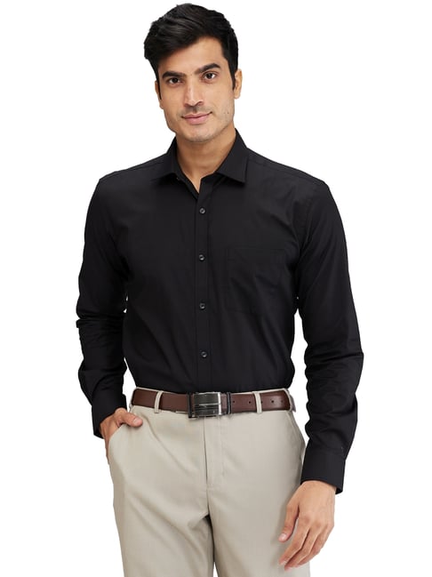 Park Avenue Black Slim Fit Shirt-picture-36