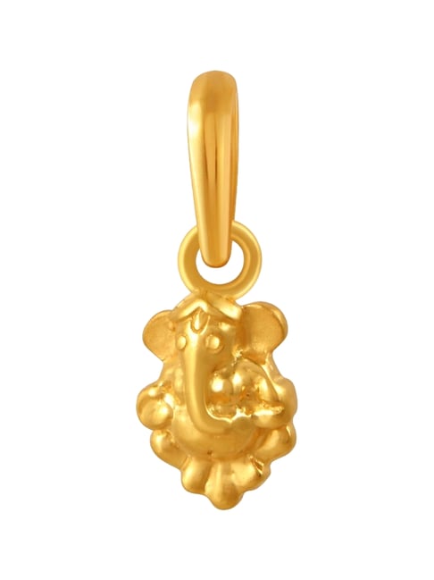 P.C. Chandra Jewellers 22KT Yellow Gold With Lord Ganesha Pendant (Without Chain) for Women & Girls-picture-13