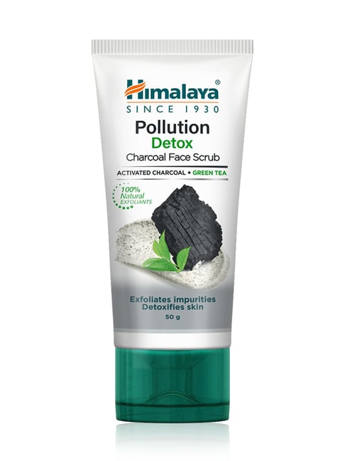 Himalaya Pollution Detox Charcoal Face Scrub - 50 gm