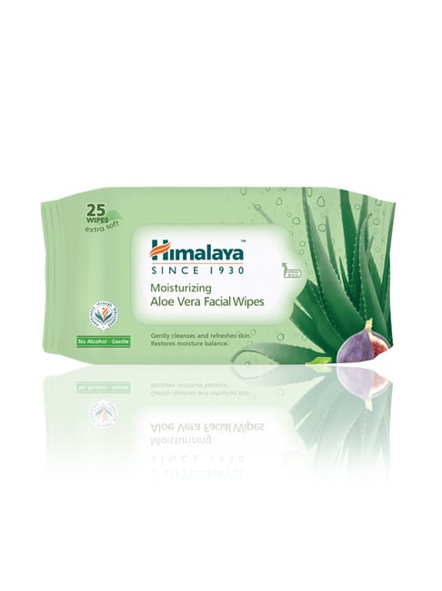 Himalaya Moisturizing Aloe Vera Facial Wipes - 25 Pcs