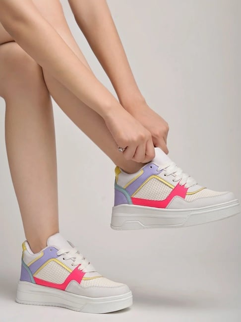 Shoetopia Women's White Sneakers