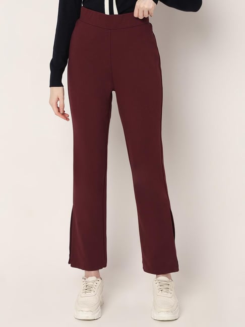 Vero Moda Wine Bootcut High Rise Pants-picture-33