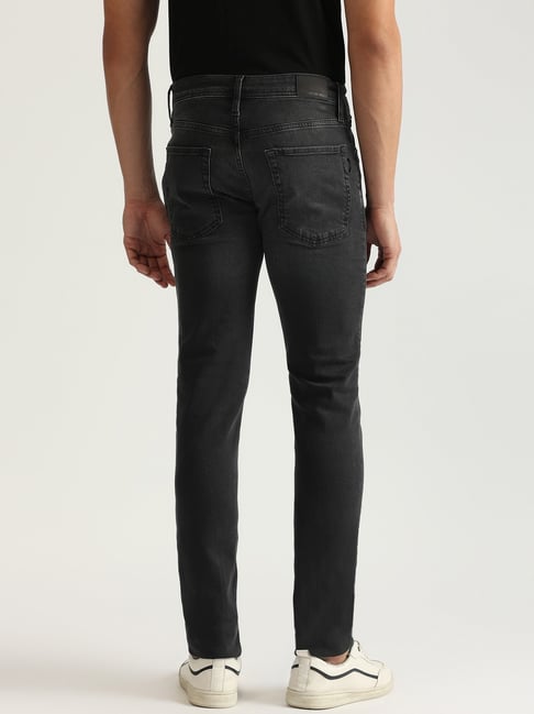 Antony Morato Black Cotton Super Skinny Fit Jeans