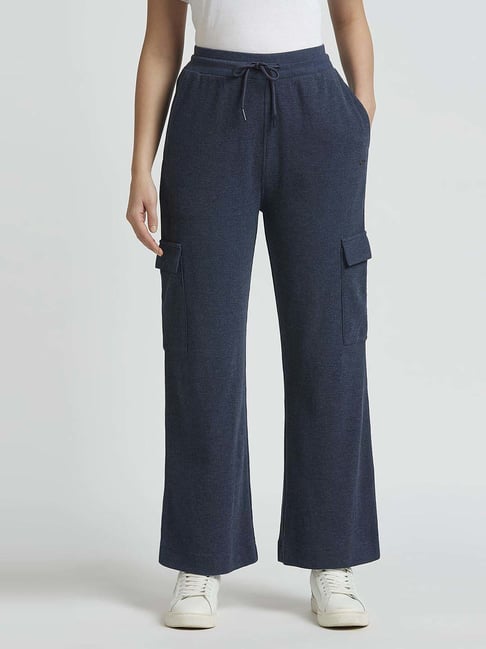Pepe Jeans Dulwich Blue Mid Rise Flared Pants