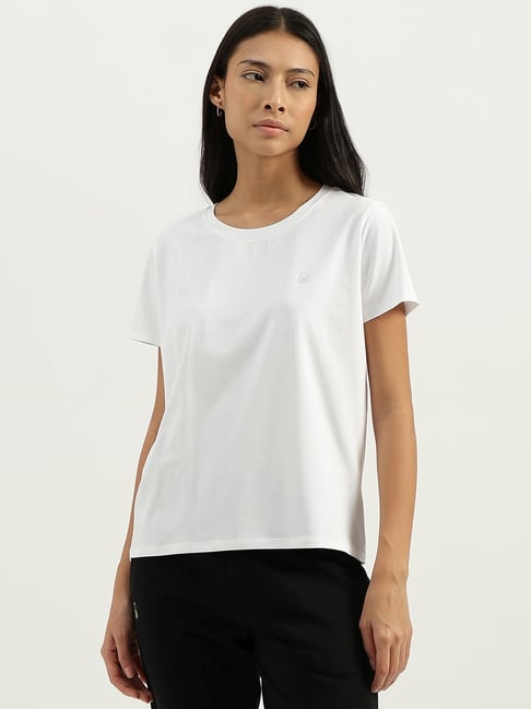 United Colors of Benetton White Regular Fit T-Shirt