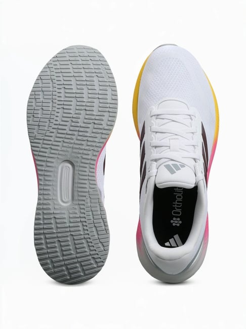 Adidas Men's RUNFALCON White Running Shoes