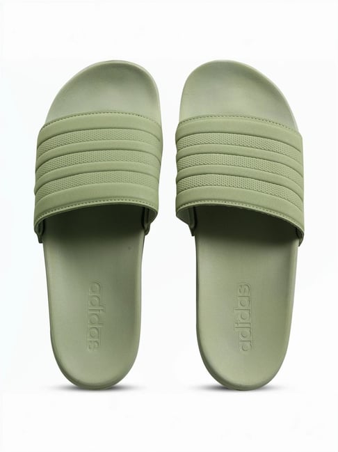 Adidas Men's ADILETTE Green Slides