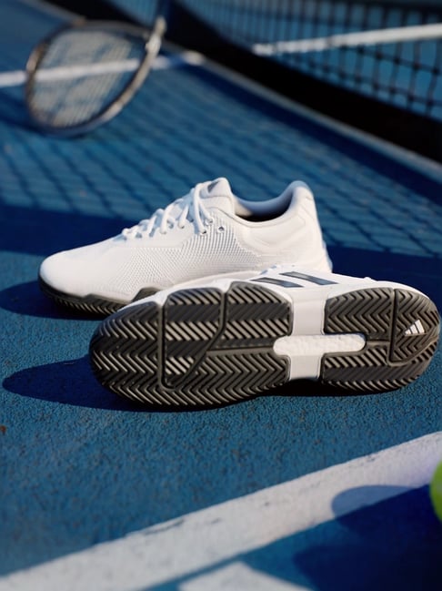 Buy Adidas Men's Solematch Control 2 White Tennis Shoes for Men at