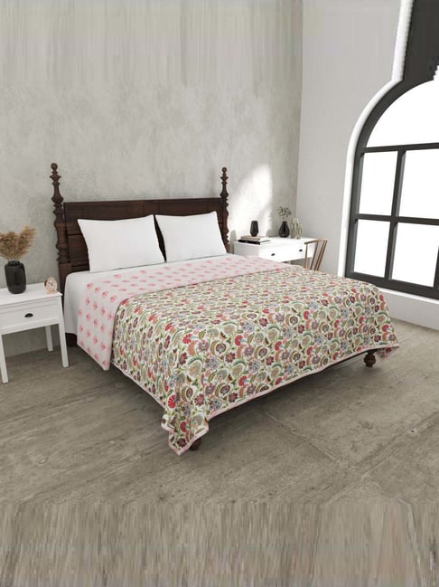 JaipurFabric Ginger Orange Cotton 150 GSM Reversible Ac Dohar-picture-16