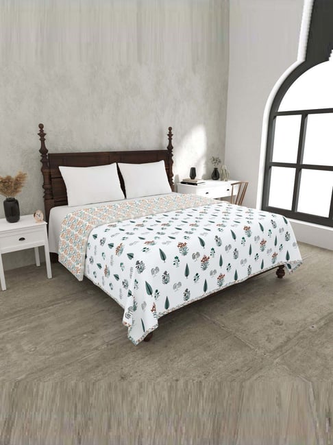 JaipurFabric Dark Green Cotton 150 GSM Reversible Ac Dohar-picture-43