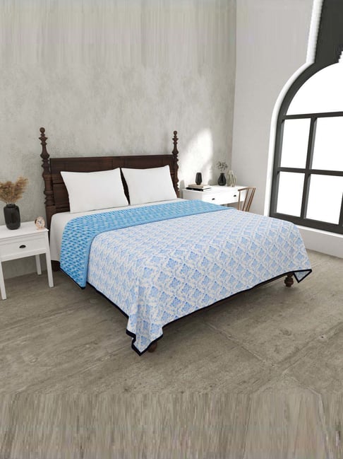 JaipurFabric Azure Mulmul Cotton 150 GSM Reversible Ac Dohar-picture-10