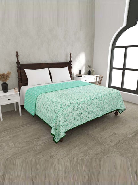 JaipurFabric Mint Mulmul Cotton 150 GSM Reversible Ac Dohar-picture-32