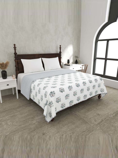 JaipurFabric Green Cotton 150 GSM Reversible Ac Dohar-picture-35