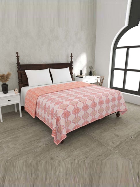 JaipurFabric Carrot Mulmul Cotton 150 GSM Reversible Ac Dohar-picture-46