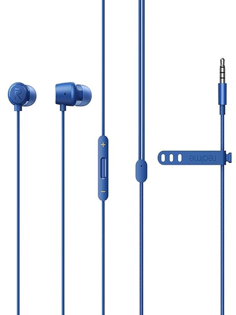 realme Buds 2 Wired in Ear Blue Earphones with Mic